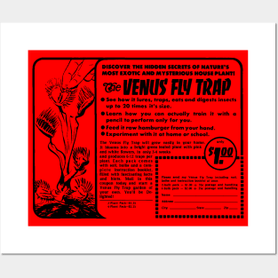 Venus Flytrap (with black print) Posters and Art